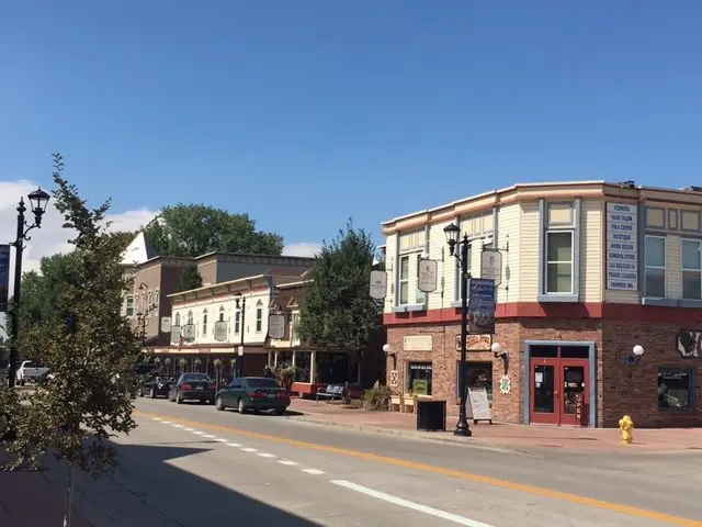 Mainstreet in historic downtown Parker, Colorado, where Julie's Parker office is